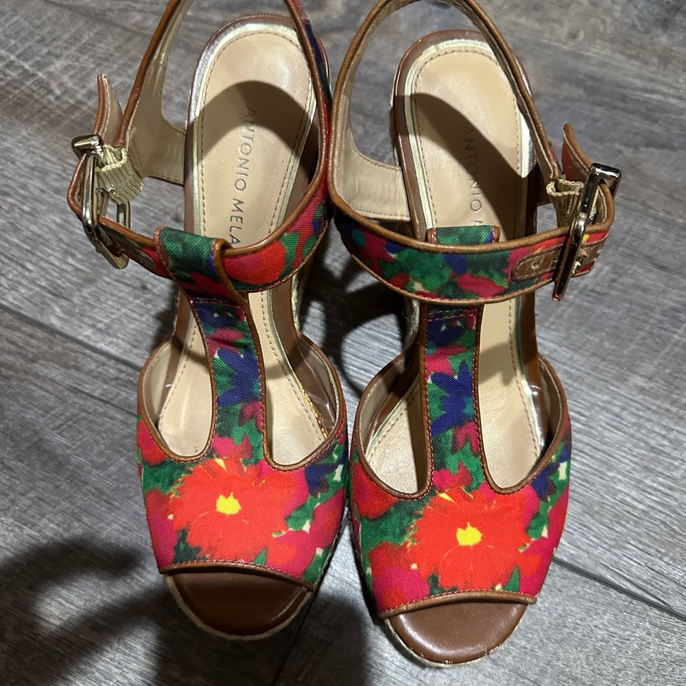 ANTONIO MELANI wedge sandals
